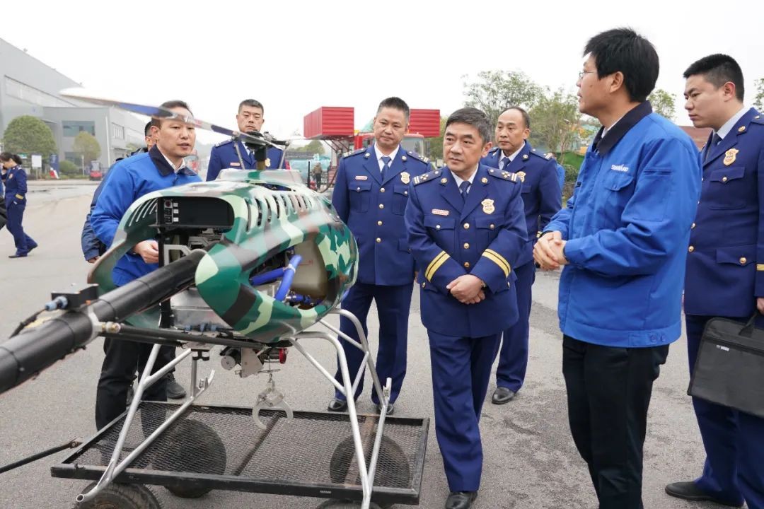 消防救援局考察beat365官网无人化应急救援装备
